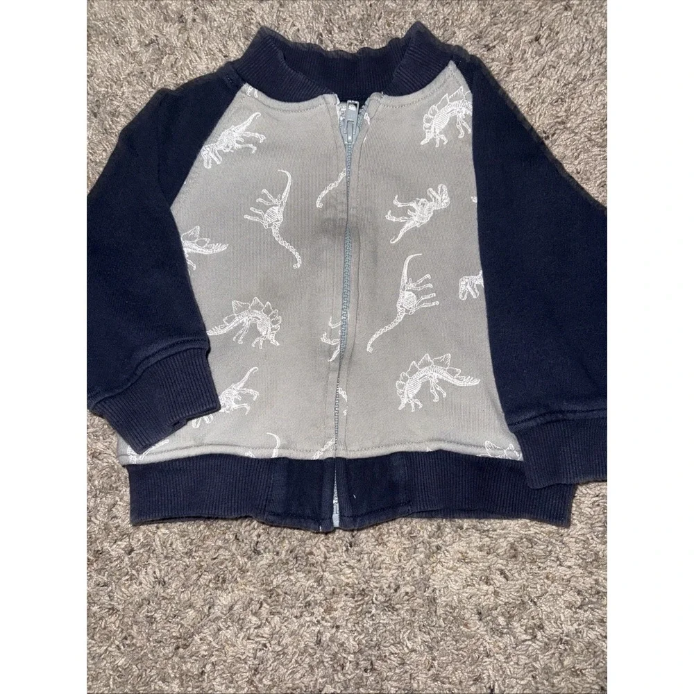 2-2017 Gymboree Baby‎ Sweatshirts Firetruck & Dinosaur Size 12-24 Months